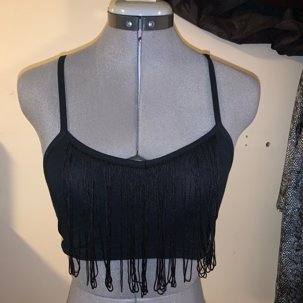 Topshop fringe bralet